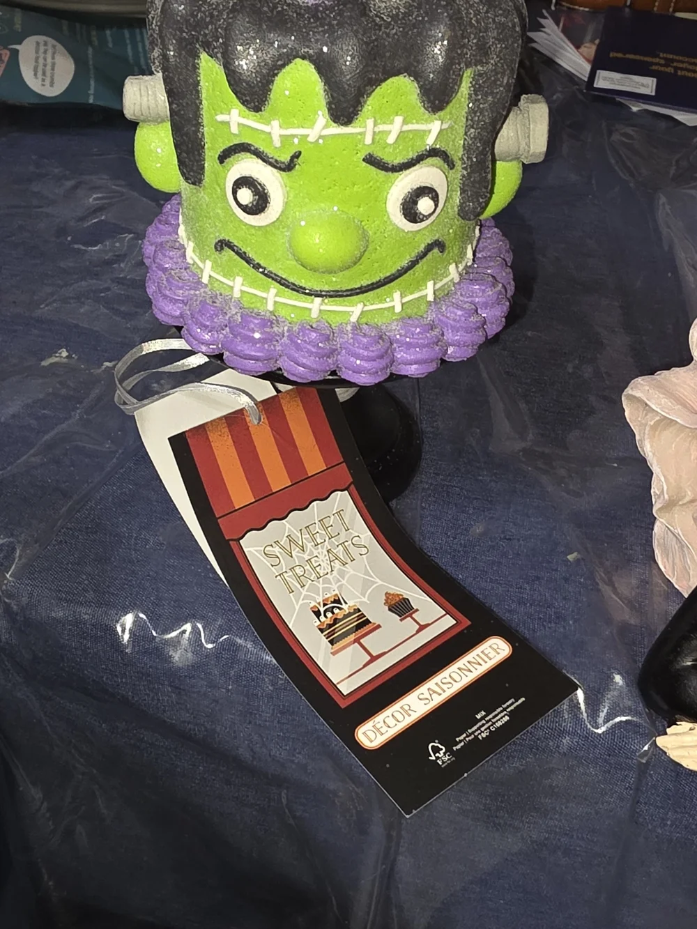 Sweet Treats Green Frankenstein Holiday Decor